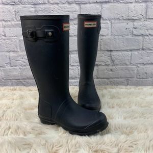 Hunter Blue Classic Rain Boots Size 5